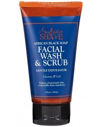 Shea Moisture Shave African Black Soap Facial Wash And Scrub 118 ml